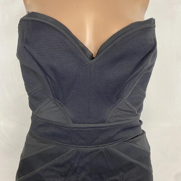 NEW ZAC POSEN Strapless A-Line Cocktail Dress • Size 8 • Black - Picture 15 of 16